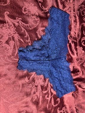 Victoria's Secret Navy Lace Cheeky Panty